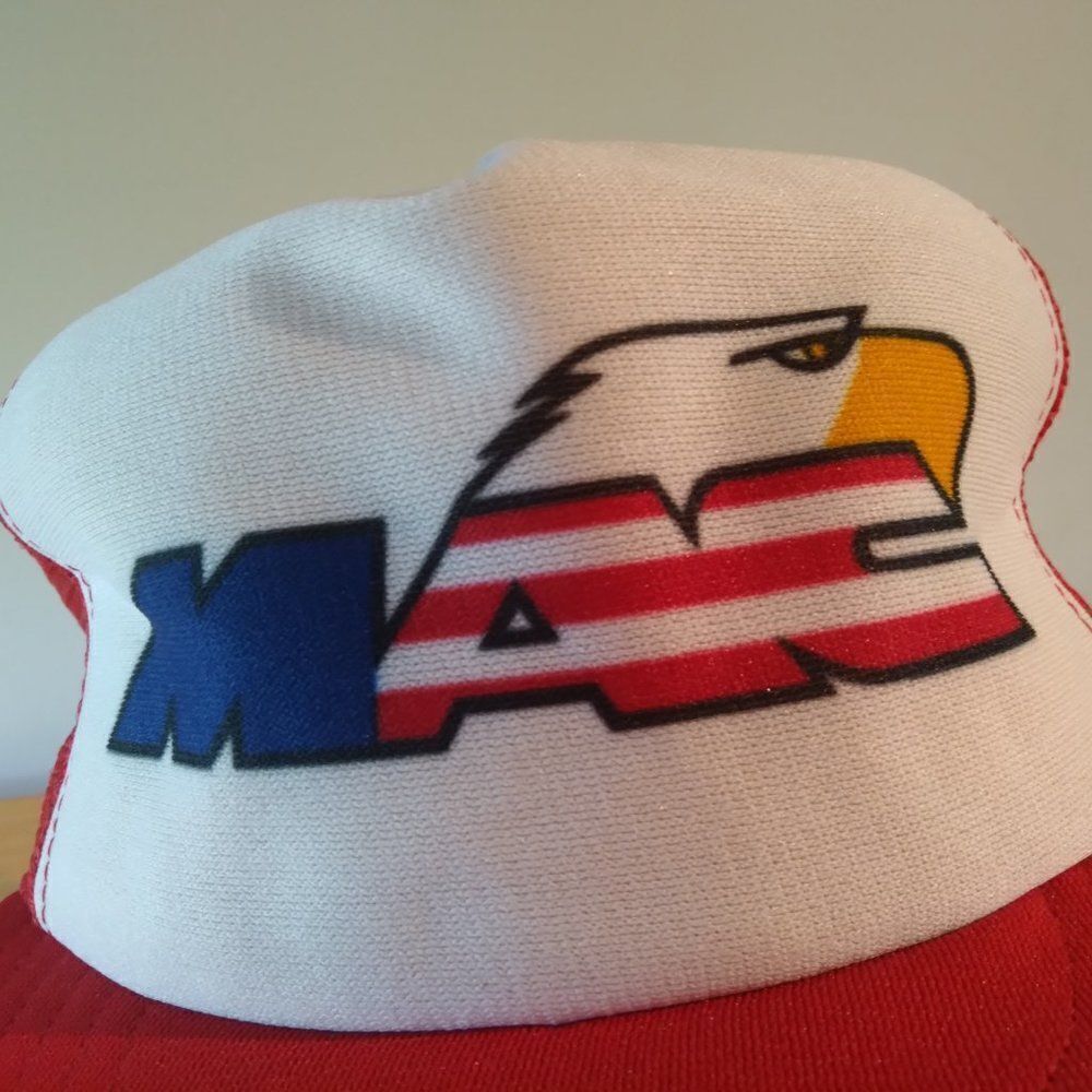 Deadstock Vintage Military Air Command Snap Back Trucker Hat - Picture 2 of 6